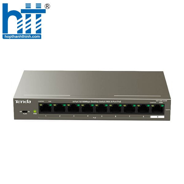 Hợp Thành Thịnh - Switch PoE Tenda TEF1109P-8-63W