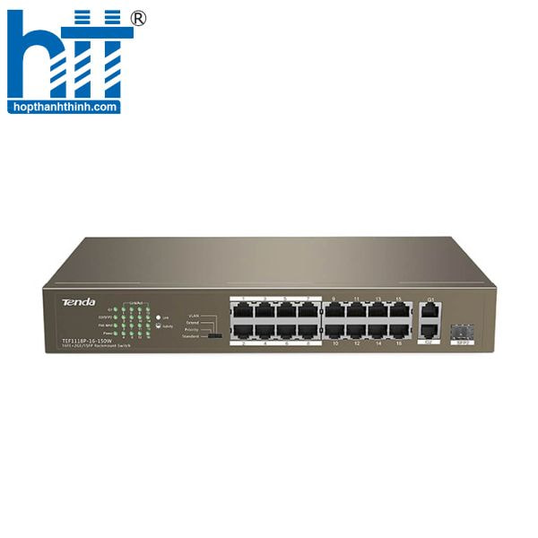 Hợp Thành Thịnh - Switch PoE TENDA TEF1118P-16-150W