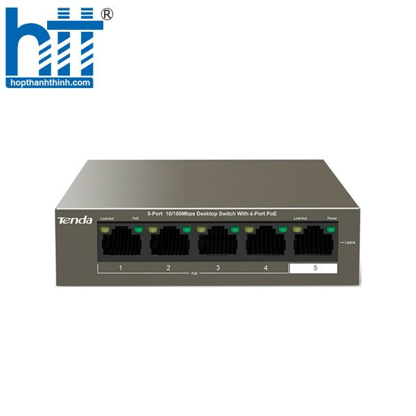 Hợp Thành Thịnh - Switch PoE Tenda TEF1105P-4-63W