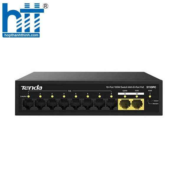 Hợp Thành Thịnh - Switch Tenda S110PC PoE 8 Port