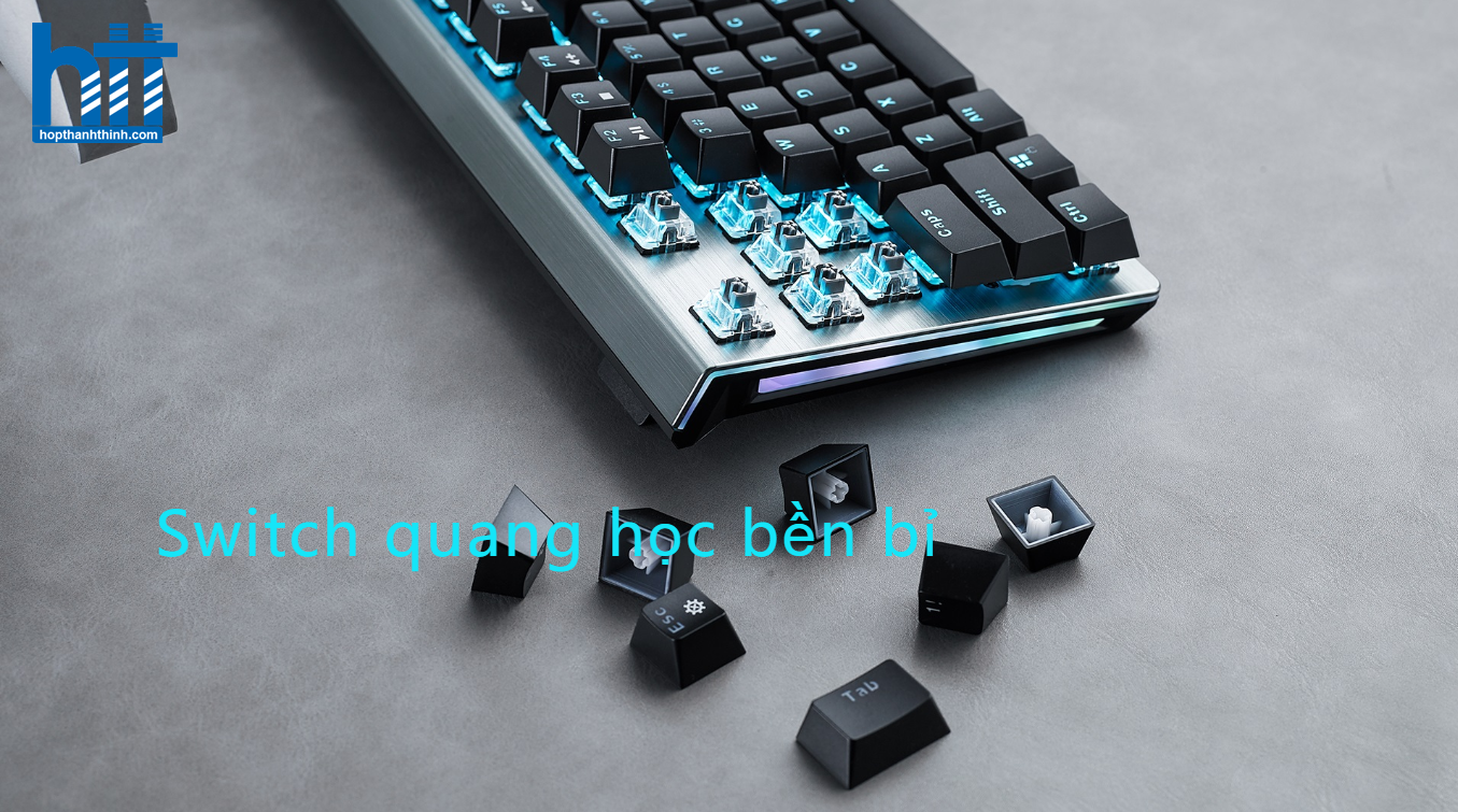 Hợp Thành Thịnh - Bàn phím quang cơ gaming có dây Rapoo V530 Led RGB