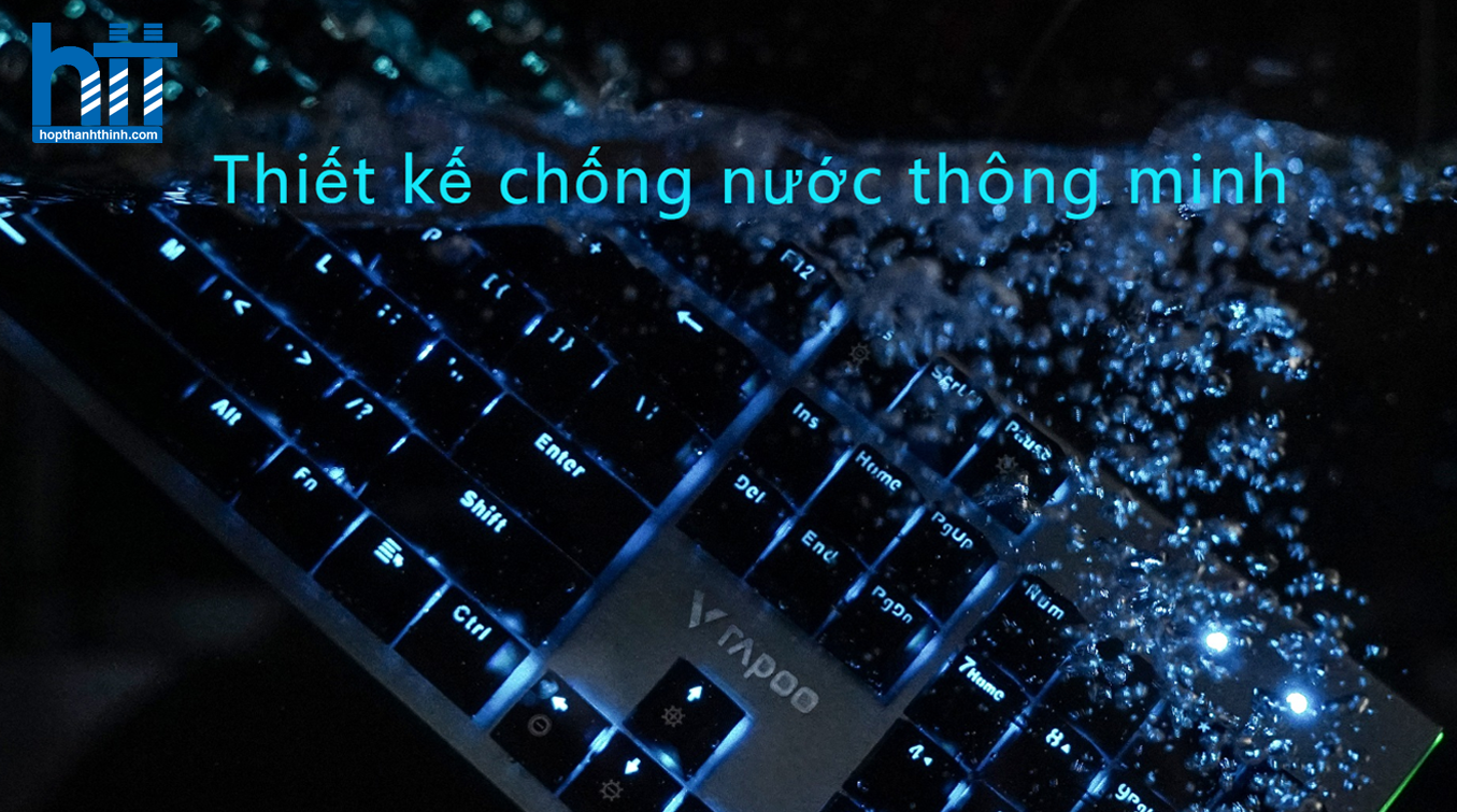 Hợp Thành Thịnh - Bàn phím quang cơ gaming có dây Rapoo V530 Led RGB