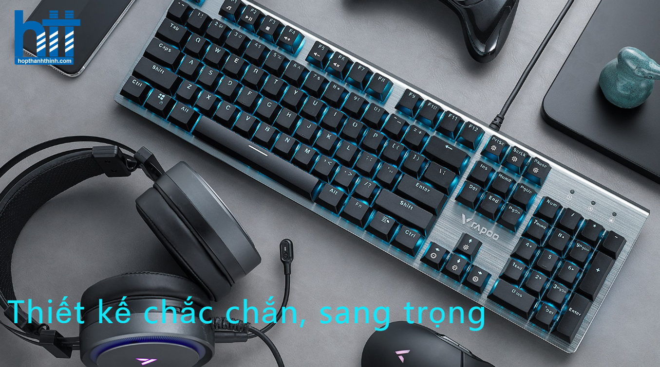 Hợp Thành Thịnh - Bàn phím quang cơ gaming có dây Rapoo V530 Led RGB