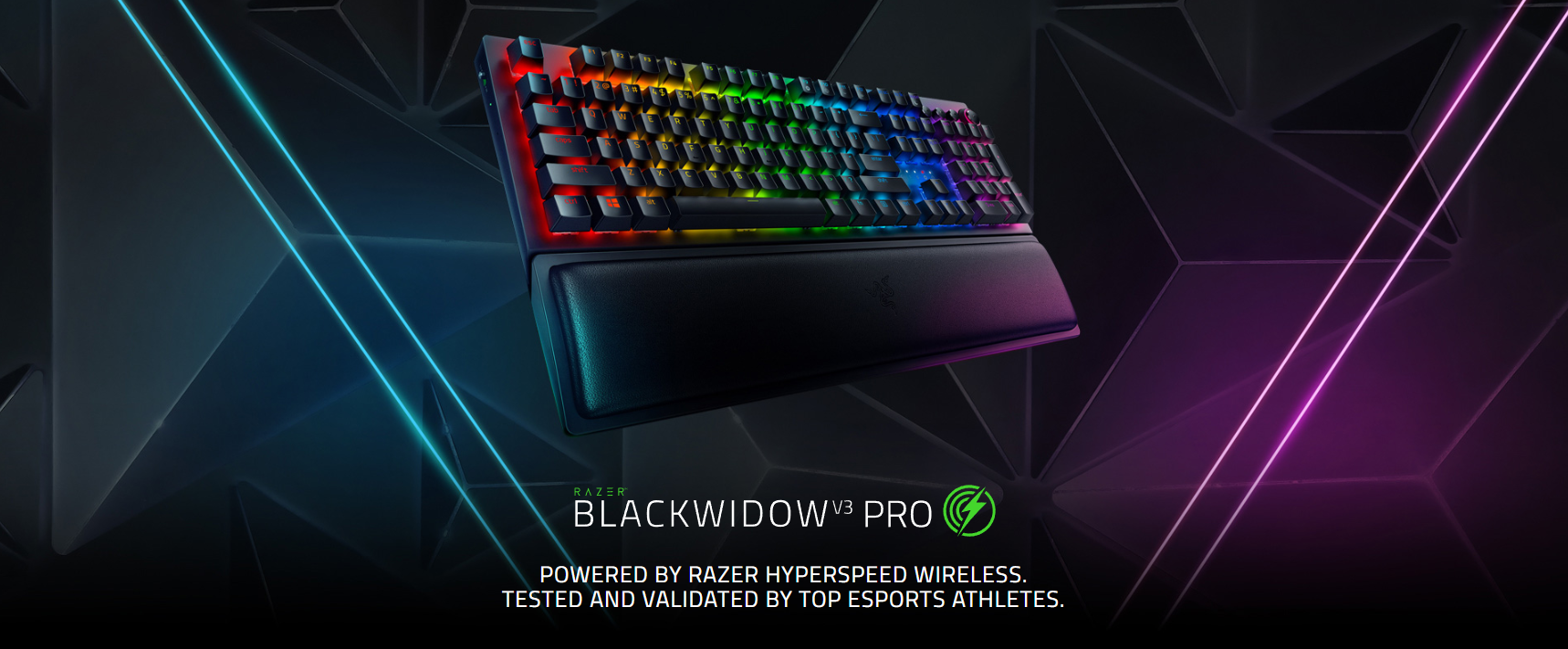 Bàn phím cơ gaming không dây Razer BlackWidow V3 Pro - Yellow Switch 1