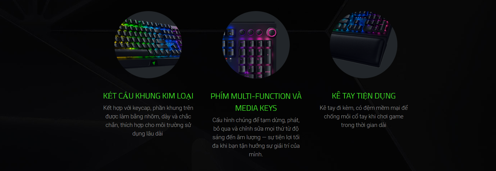 Bàn phím cơ gaming không dây Razer BlackWidow V3 Pro - Yellow Switch 8