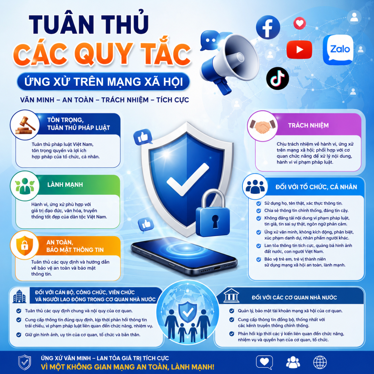 Lan tỏa thông tin tích cực, góp phần xây dựng môi trường số an toàn.