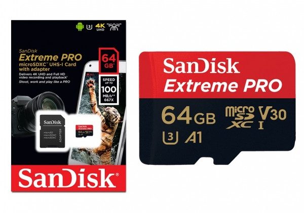 Micro SDXC SanDisk 64GB Extreme Pro