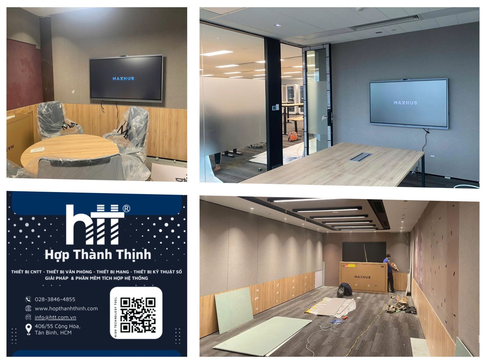 Hợp Thành Thịnh - Triển khai thi công màn hình tương tác Maxhub