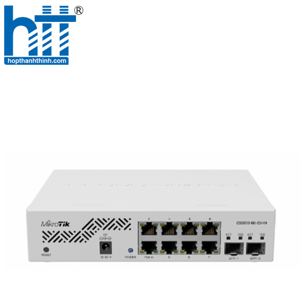 Hợp Thành Thịnh -  Thiết bị chuyển mạch Switch Mikrotik CSS610-8G-2S + IN