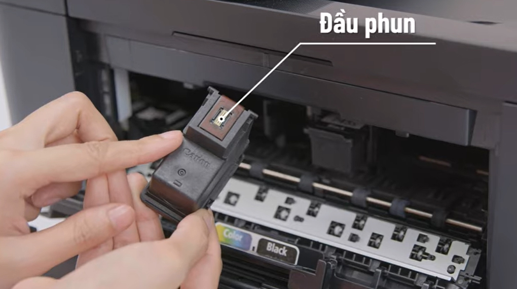 Máy in phun màu Canon TR4570S đa năng In-scan-copy-fax WiFi - Khay mực