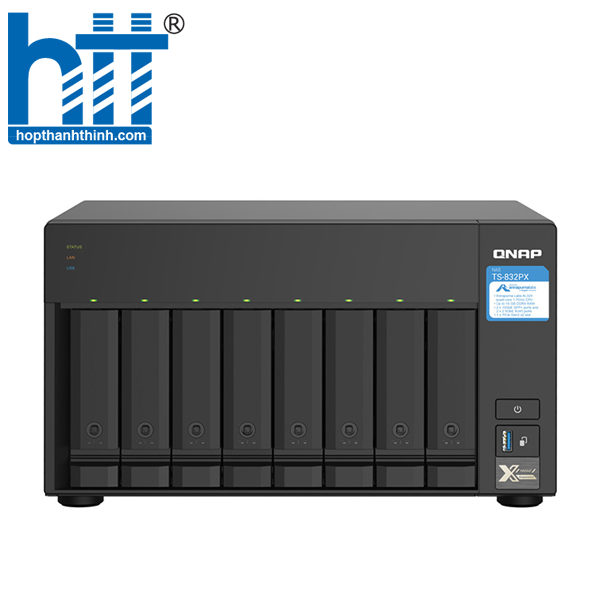 Hợp Thành Thịnh - Thiết bị lưu trữ NAS QNAP 8 bay TS-832PX-4G