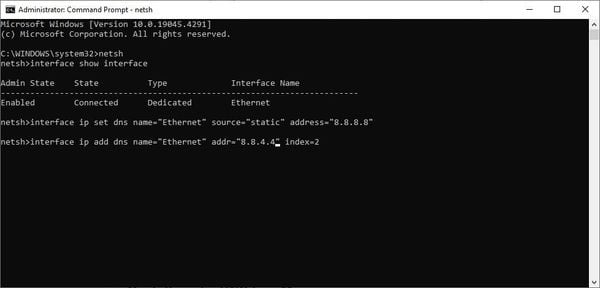 Đổi DNS bằng Command Prompt (CMD) - GEARVN