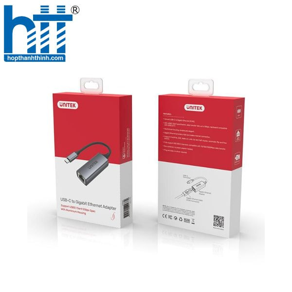 Hợp Thành Thịnh - USB TYPE-C ra LAN UNITEK U1312A