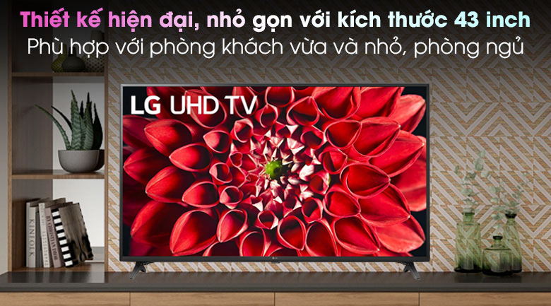 Smart Tivi LG 4K 43 inch 43UN7190PTA thiết kế sang trọng, hiện đại