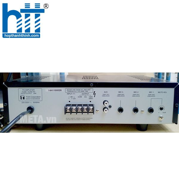 TOA A-230 HV – Amply mixer 30W, âm thanh rõ ràng trong mọi không gian!