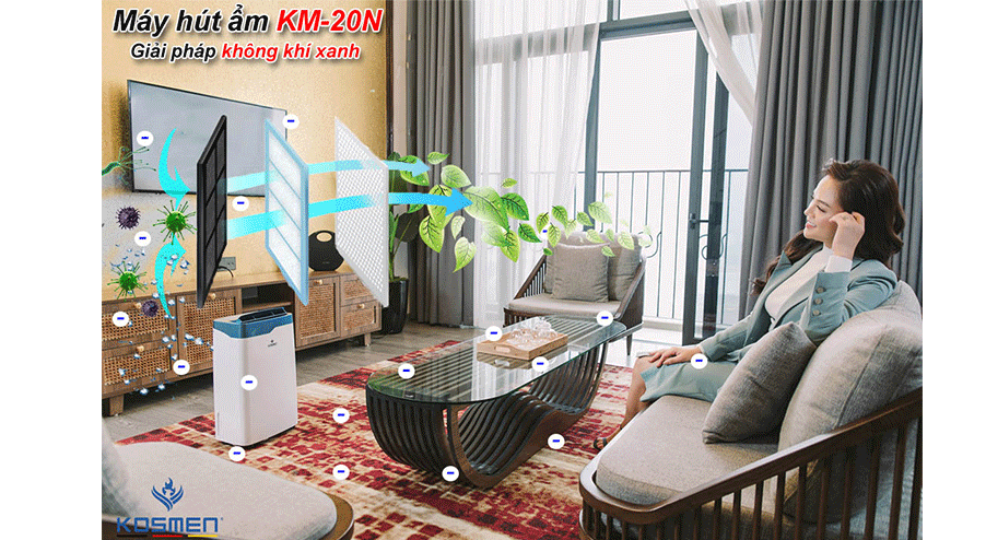 Máy hút ẩm KOSMEN KM-20N (20 lít/ngày)