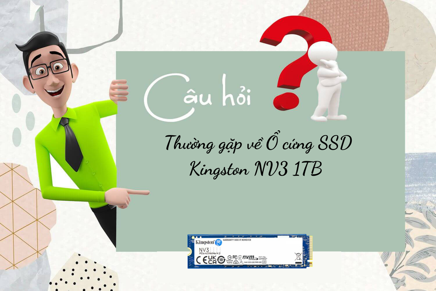 Hợp Thành Thịnh - Ổ cứng SSD Kingston SNV3S 1TB NVMe M.2 2280 PCIe Gen 4x4 (Đọc 6000MB/s - Ghi 4000MB/s) - (SNV3S/1000G)