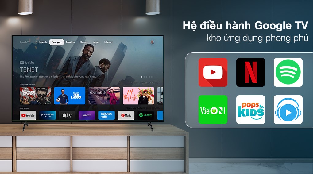 Google Tivi Sony 4K 50 inch KD-50X75K - Hệ điều hành