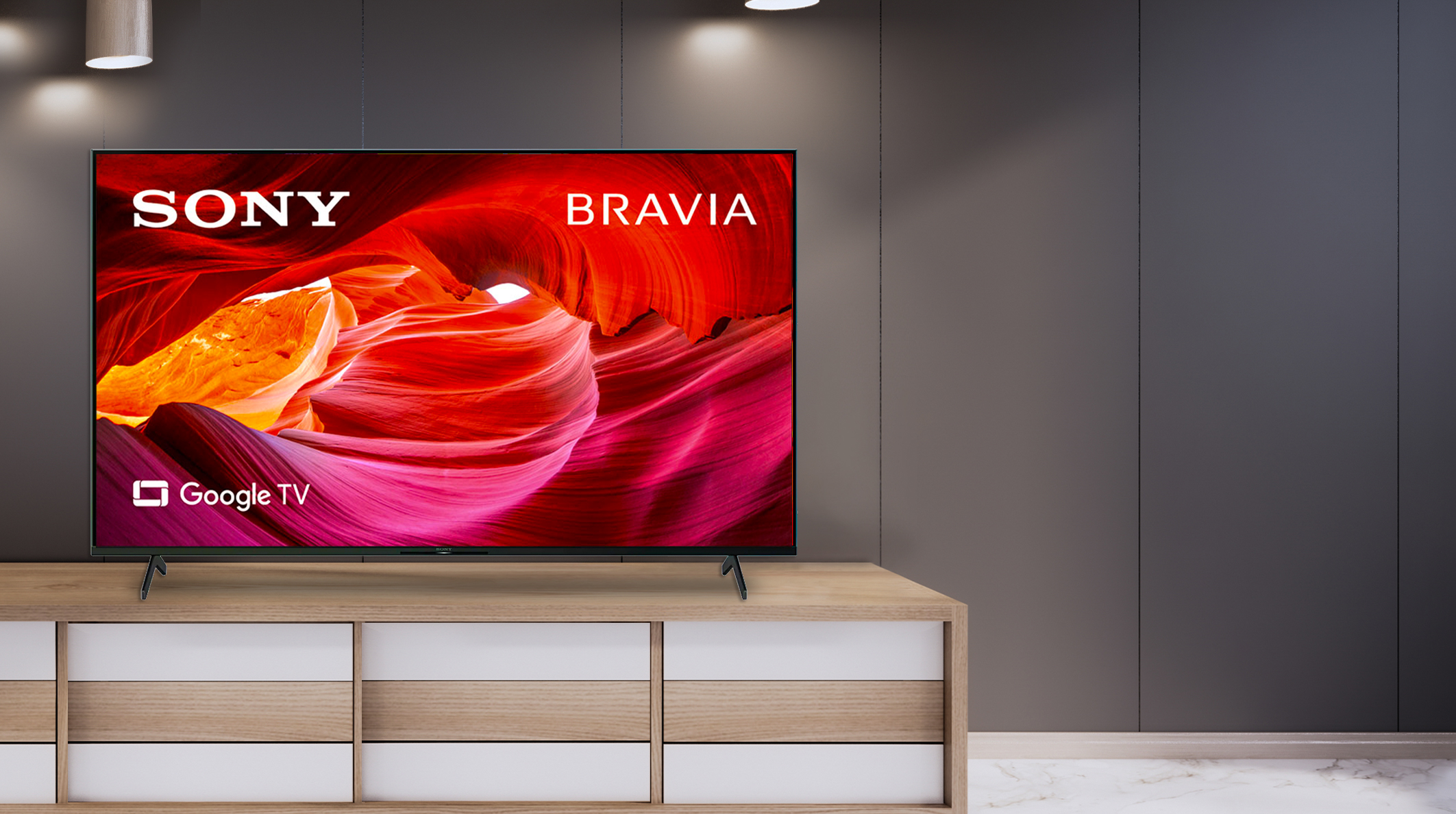 Google Tivi Sony 4K 50 inch KD-50X75K - Thiết kế