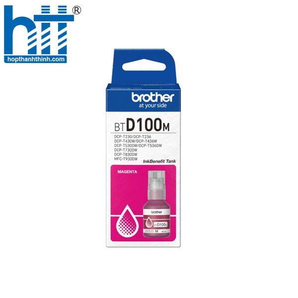 Hợp Thành Thịnh - Mực in Brother BTD100M màu đỏ