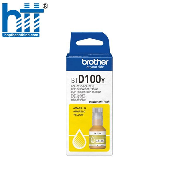 Hợp Thành Thịnh - Mực in Brother BTD100Y màu vàng