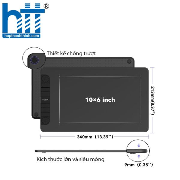 Hợp Thành Thịnh - Bảng vẽ cảm ứng Veikk VK1060 Pro Medium