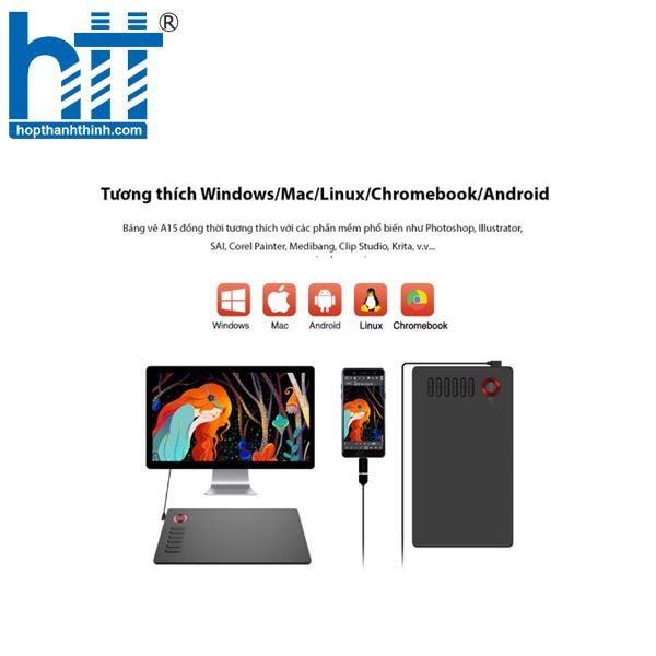 Hợp Thành Thịnh - Bảng vẽ cảm ứng Veikk A15