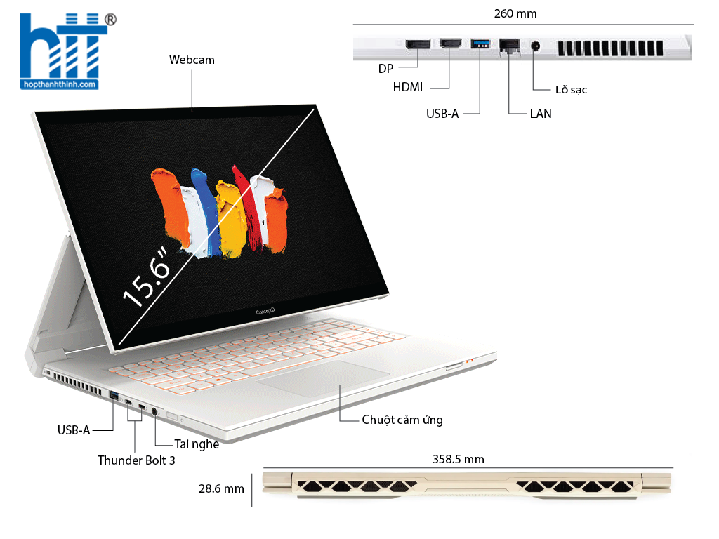 Laptop Đồ họa ConceptD 7 Ezel CC715-71-7940