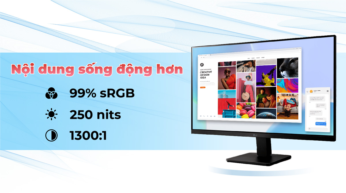 Hợp Thành Thịnh - Màn hình LG 24MR400-B (23.8 inch/FHD/IPS/100Hz/5ms)