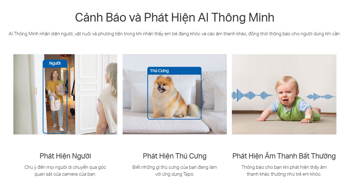 Hợp Thành Thịnh - Camera AI Wi-Fi An Ninh Gia Đình Tp-Link Tapo C125