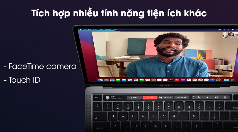 Laptop Apple Macbook Pro 2020 M1/16GB/512GB (Z11C) - Tiện ích