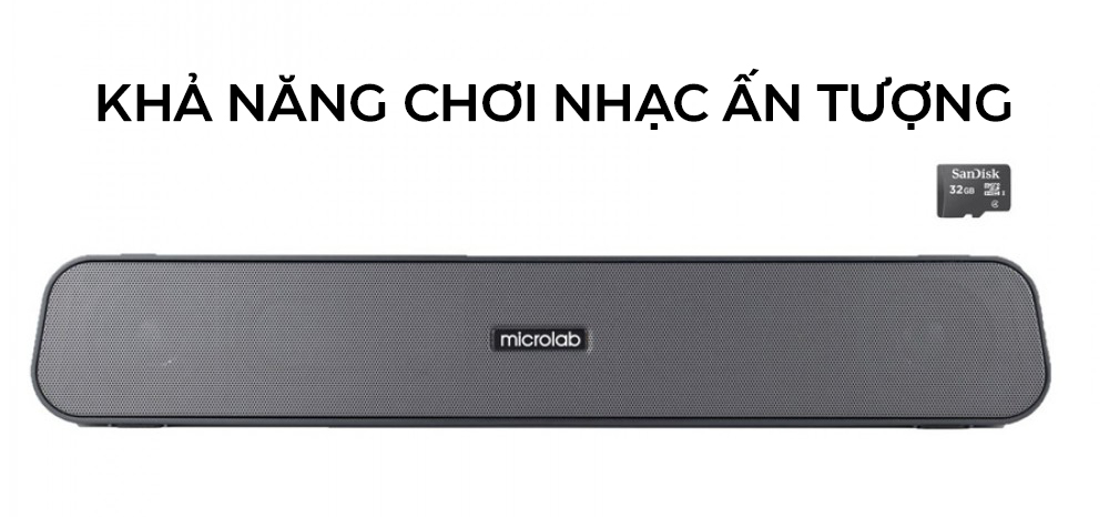 Loa Soundbar Microlab MS210 - Màu đen