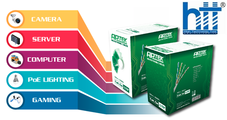 Cáp mạng APTEK Cat.5e UTP
