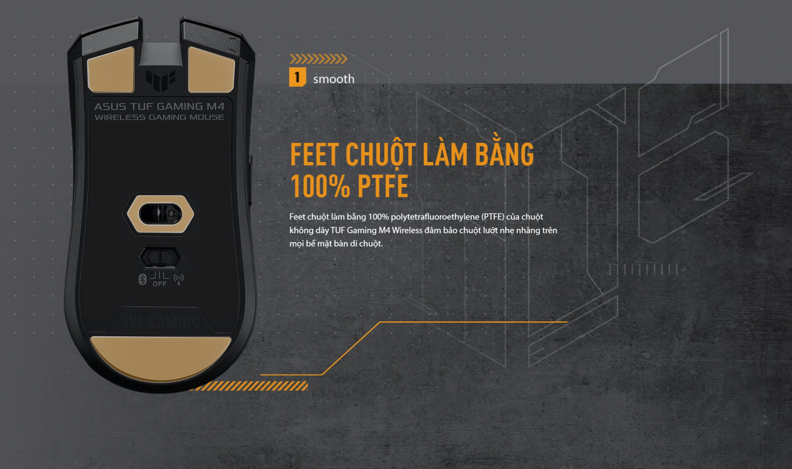 Chuột Gaming Asus TUF M4 Wireless
