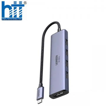 Bộ chuyển Type C to HDMI + 4 cổng USB 3.0 Ugreen 20955