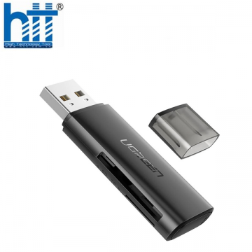 Đầu đọc thẻ USB 2.0 Ugreen 60721 hỗ trợ thẻ SD/TF cao cấp