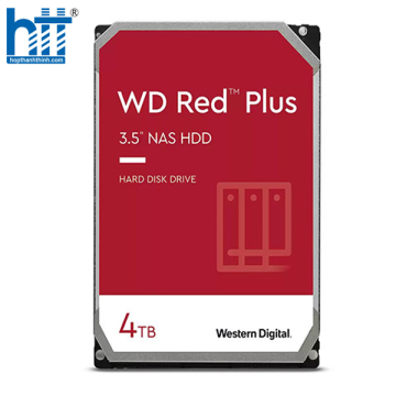 Ổ CỨNG HDD WD 4TB RED PLUS 3.5 INCH, 5400RPM, SATA, 256MB CACHE (WD40EFPX)