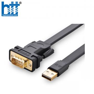 Cáp USB to RS232 dẹt (USb to Com) dài 1m chính hãng Ugreen 20206 cao cấp