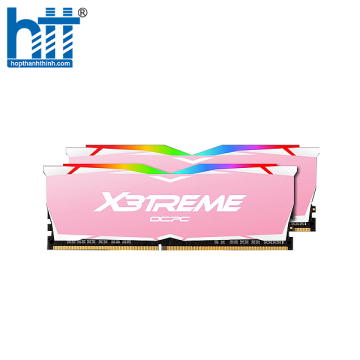 RAM Desktop OCPC X3TREME Aura RGB C16 16GB (8GBx2) DDR4 3000MHz Pink