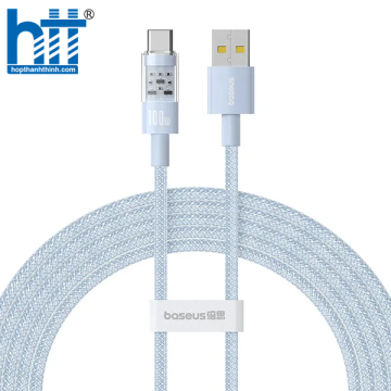 Cáp Sạc Nhanh Baseus Gem Fast-Charging Data Cable USB to Type-C 100W Xanh 2M