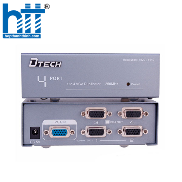 Dtech - Bộ chia VGA 1 ra 4 DT-7254