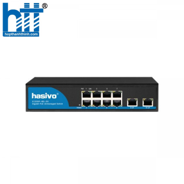Bộ chuyển đổi mạch Switch Gigabit Hasivo S1200P-8G-2G
