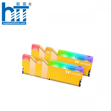 Ram Thermaltake TOUGHRAM RGB DDR4 3600MHz CL18 16GB (2x8GB) Metallic GOLD – RG26D408G X2- 3600C18A