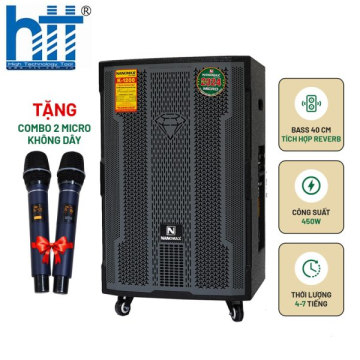 Loa Kéo Nanomax K-1200 Bass 40cm 450w Karaoke Bluetooth