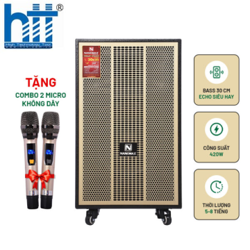 Loa Kéo Nanomax S-900 Bass 30cm 420w Karaoke Bluetooth