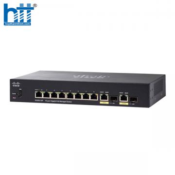 Switch Cisco SG350-10P-K9 (Gigabit (1000Mbps)/ 10 Cổng/ 2 SFP/ Managed Switch/ 8 cổng PoE/ Vỏ Thép)