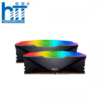 Ram Apacer NOX RGB Black 16GB (2 x 8GB) DDR4 3200MHz Tản nhiệt – AH4U16G32C28YNBAA-2