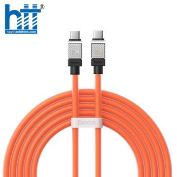 Cáp Sạc Nhanh C to C Baseus CoolPlay Series Fast Charging Cable Type-C to Type-C 100W Orange 2M