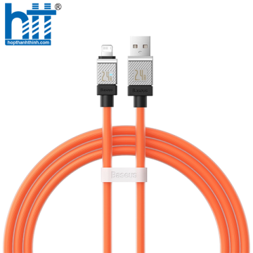 Cáp Sạc Nhanh USB to iP Baseus CoolPlay Series Fast Charging Cable USB to iP 2.4A Orange 1M