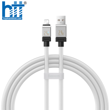 Cáp Sạc Nhanh USB to iP Baseus CoolPlay Series Fast Charging Cable USB to iP 2.4A WHITE 1M
